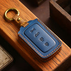 Carsine Maserati Leather Car Key Cover Black