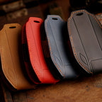 Carsine BMW X7 325LI 525 X3 Leather Car Key Cover Black