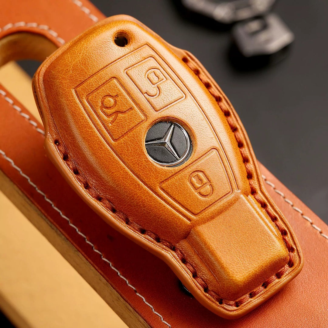 Luxury Mercedes-Benz/Maybach Leather Key Cover | Premium Protection for All Models