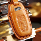Premium-Autoschlüsselhülle aus Leder für Audi-Schlüssel – Luxuriöser Schutz und passgenau für Audi-Schlüssel