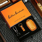 Luxuriöse Genesis-Schlüsselhülle – Handgefertigter Lederschutz