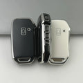 Carsine Kia Car Key Cover Silver Edge Black / Key case