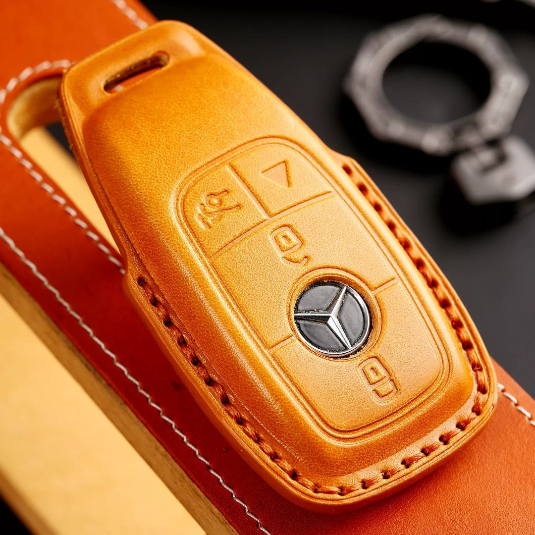 Luxury Mercedes-Benz/Maybach Leather Key Cover | Premium Protection for All Models