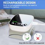 Carsine Blood Pressure Monitor Rechargeable Blood Pressure Monitors for Home Use Adjustable Automatic Wrist Cuff Voice Broadcast 2 * 120 Reading Memory for 2 Users with Carrying Case Black