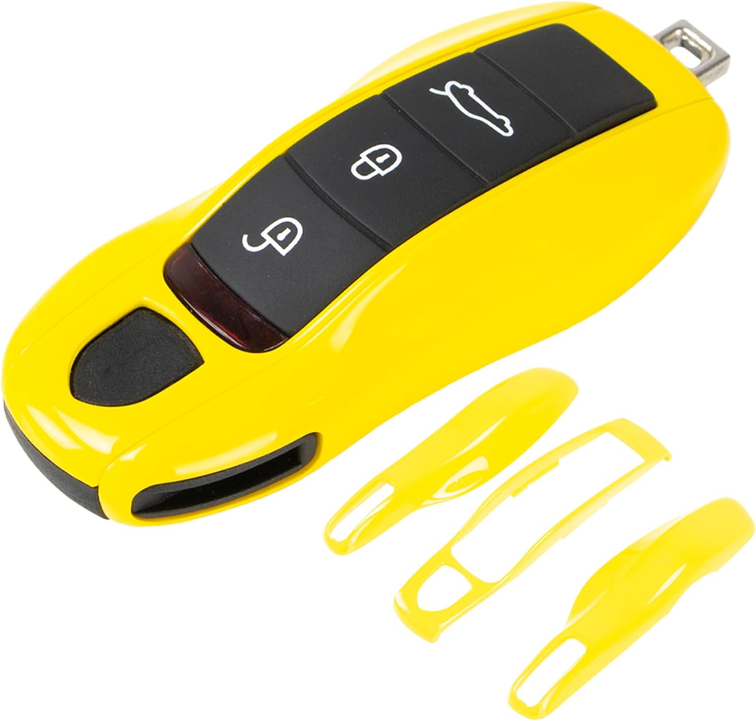 Porsche Key Shell Replacement 3-Piece Painted Key Fob Cover Shell