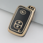 Carsine Toyota Car Key Case Golden Edge Black / Key case