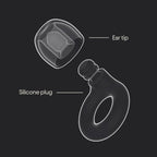 Ear Plugs – Ultra-Comfy Reusable 24dB (SNR) Noise-Reducing Earplugs for Sleep, Deep Focus, Travel, Noise Sensitivity, Flexible Hearing Protection, Customizable Fit