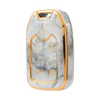 Carsine GMC Car Key Case Gold Inlaid With Jade