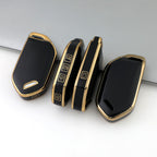 Carsine Kia Car Key Case Golden Edge Black / Key case