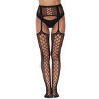 Carsine Sexy stockings garter stockings fishnet stockings Black