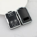 Carsine GMC Yukon Car Key Cover Silver Edge Black / Key case
