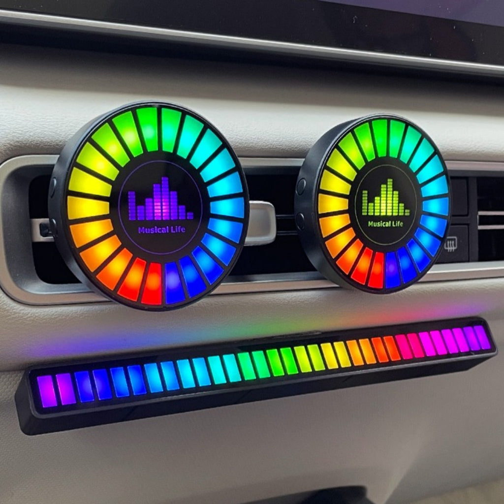 Car RGB Voice-controlled Music Atmosphere Light