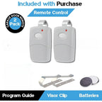 Carsine Multicode Linear 308911, 10 dip Switch Gate Opener Remote 300MHz, Multi Code Garage Door Opener Remote, Garage Clicker Replacement White / 1 PCS