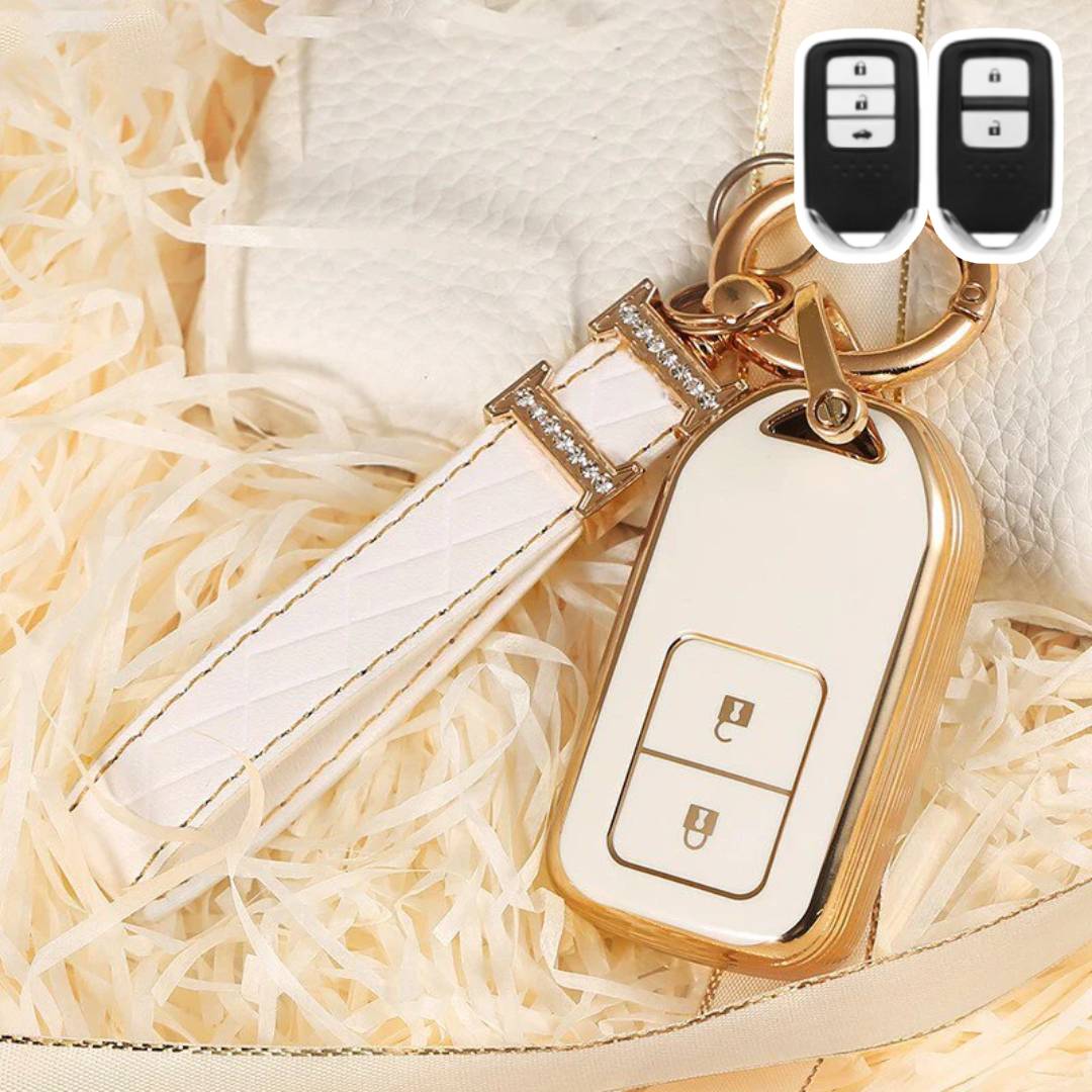 Honda Acura Car Key Case Golden Edge