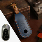 Mercedes-Benz Leder-Autoschlüsselhülle mit 3 Tasten