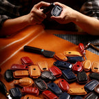 Luxuriöse Genesis-Schlüsselhülle – Handgefertigter Lederschutz