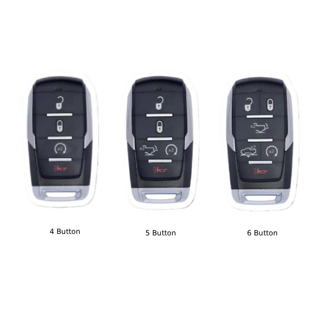 Dodge GMC Leder-Autoschlüsselhülle mit 4, 5 oder 6 Tasten