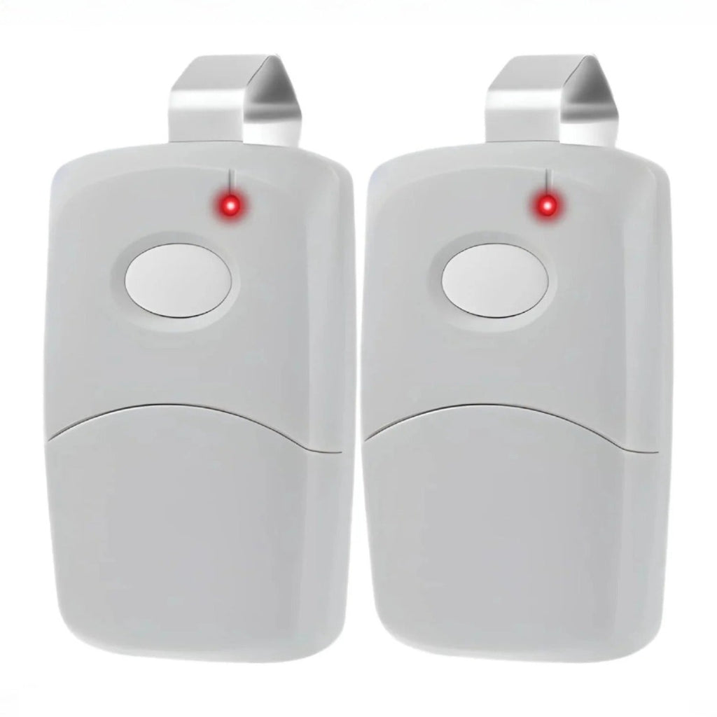 Carsine Multicode Linear 308911, 10 dip Switch Gate Opener Remote 300MHz, Multi Code Garage Door Opener Remote, Garage Clicker Replacement White / 2 PCS