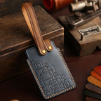 Carsine Buick Card Leather Car Key Cover Blue