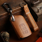 Étui en cuir pour clé de voiture Lexus à 2, 3 ou 4 boutons