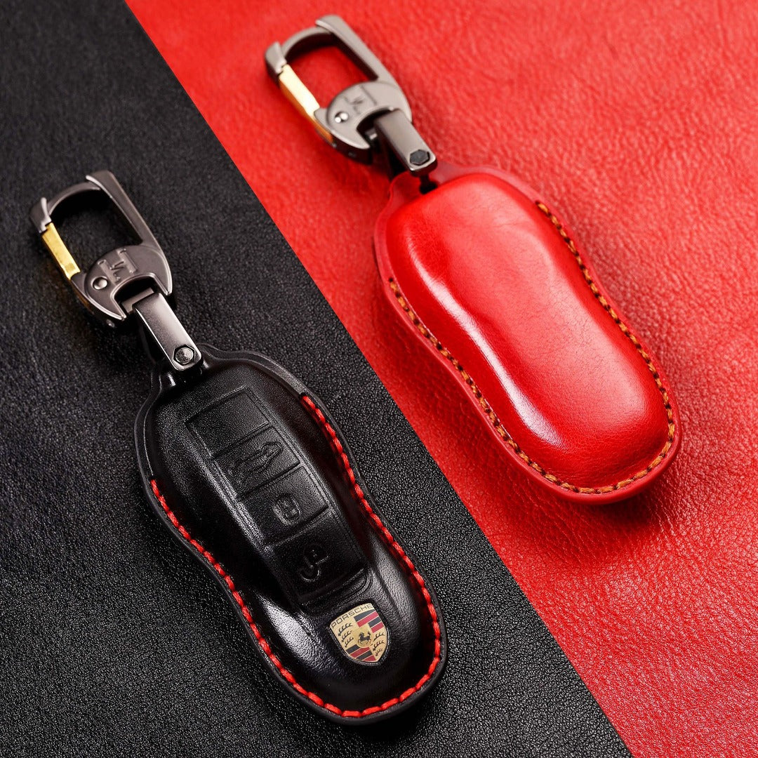 Porsche Leather Car Key Cover