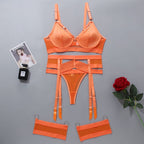 Carsine Orange sexy women's underwear garter straps G string Thong Orange / S