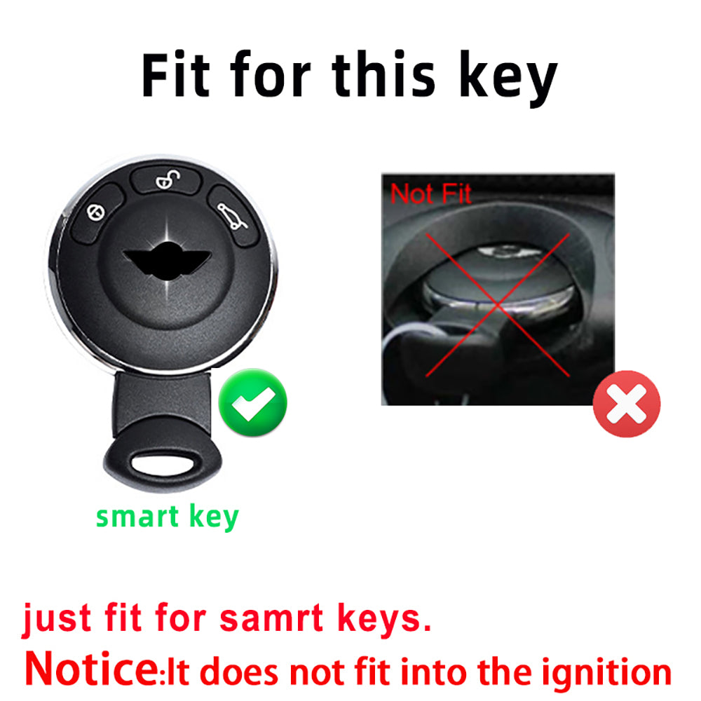 Étui à clés de voiture BMW Mini Cooper Clubman Countryman Paceman Roadster, bord doré