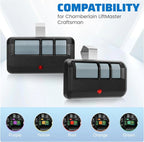 Premium 5-teiliges Garagentor-Fernbedienungsset für Liftmaster/Chamberlain/Craftsman 893LM 893Max – Reibungsloser Betrieb und Kompatibilitätsgarantie