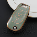 Carsine Chevrolet Holden Car Key Case Golden Edge Green / Key case
