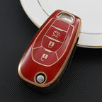 Carsine Chevrolet Holden Car Key Case Golden Edge Red / Key case