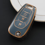 Carsine Chevrolet Holden Car Key Case Golden Edge Grey / Key case