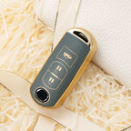 Carsine Mazda Car Key Case Golden Edge B / Grey / Key case