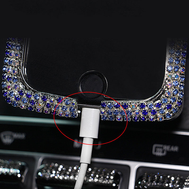 Carsine Rhinestone Car Phone Holder U-shaped